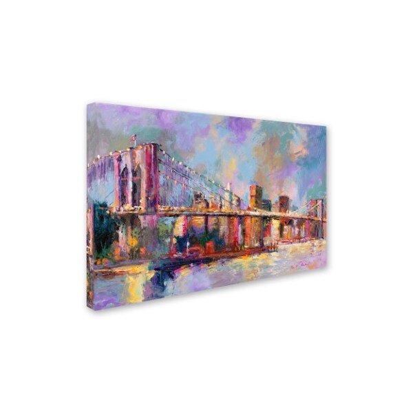 Richard Wallich 'Brooklyn Bridge' Canvas Art,12x19